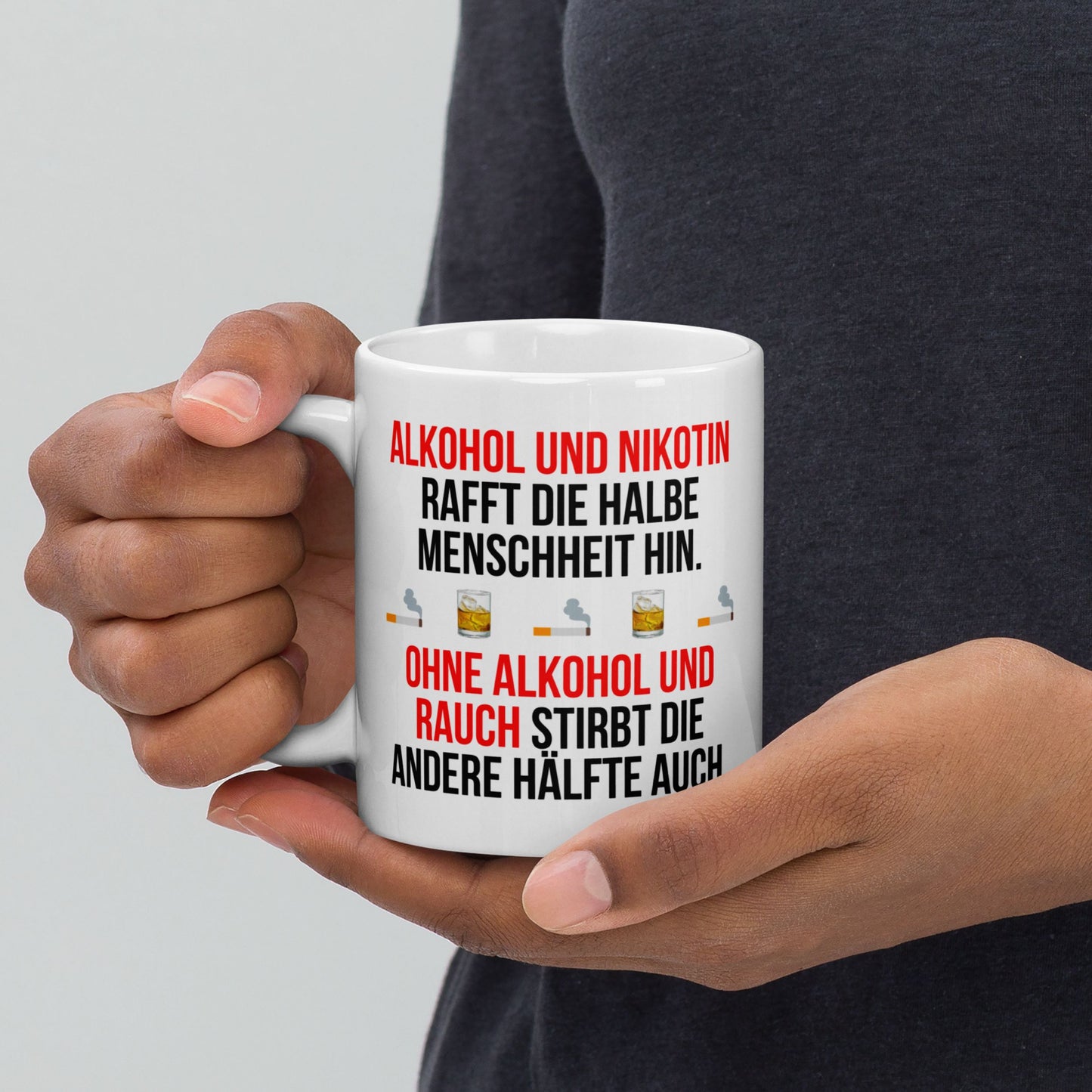 Tasse "Alkohol und Nikotin"