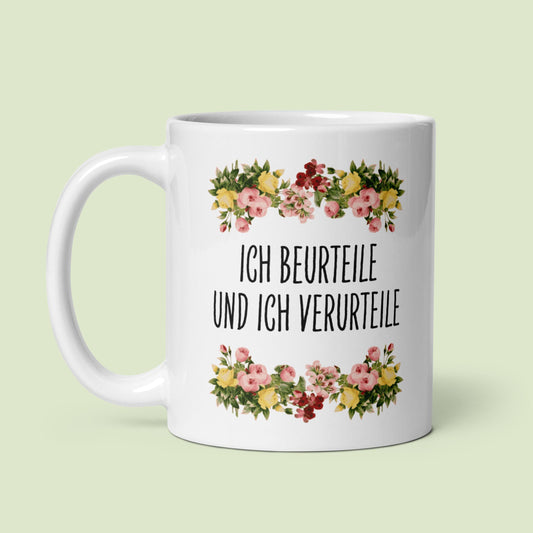 Tasse Büroausraster "Ich Beurteile Und Ich Verurteile"