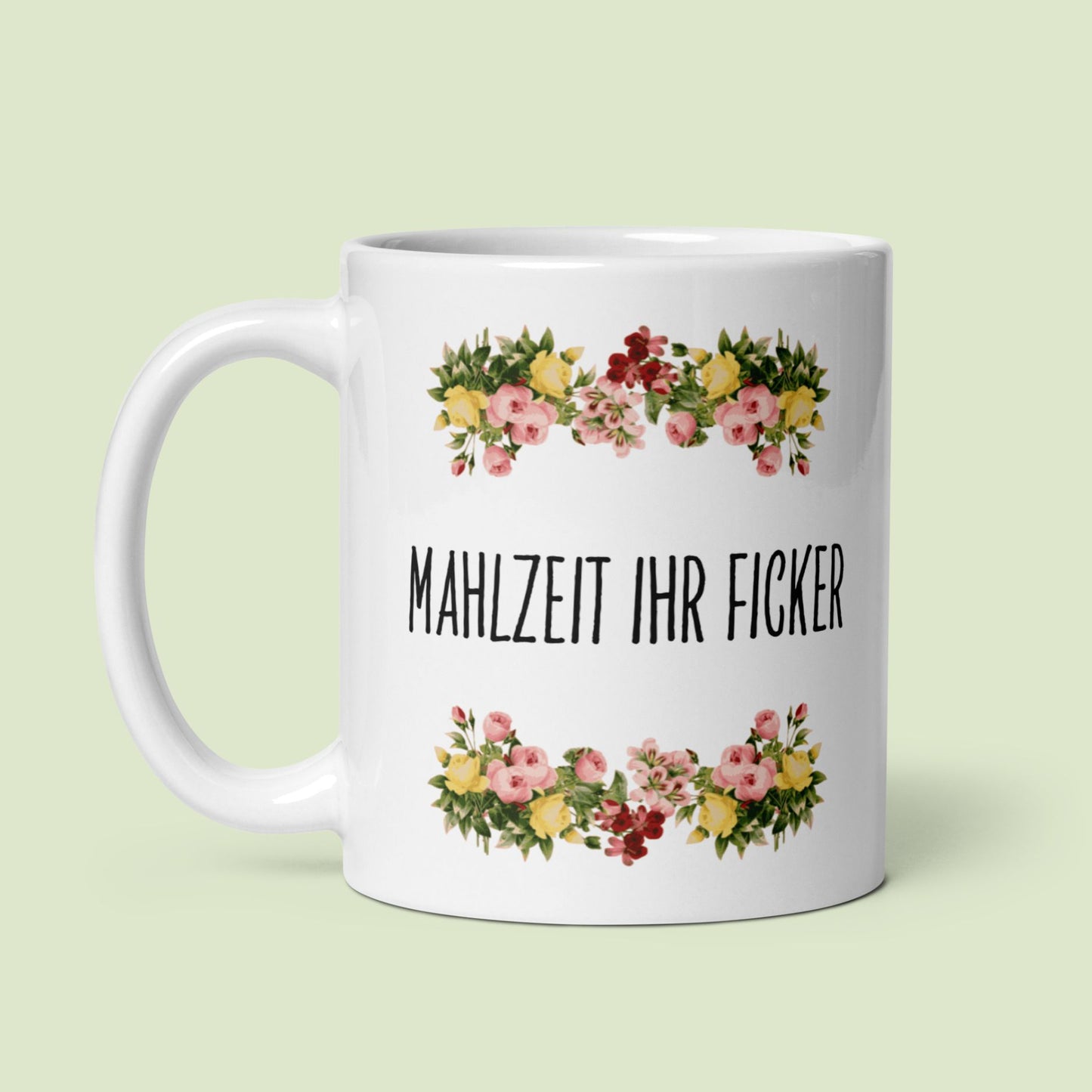 Tasse Büroausraster "Mahlzeit Ihr Ficker"