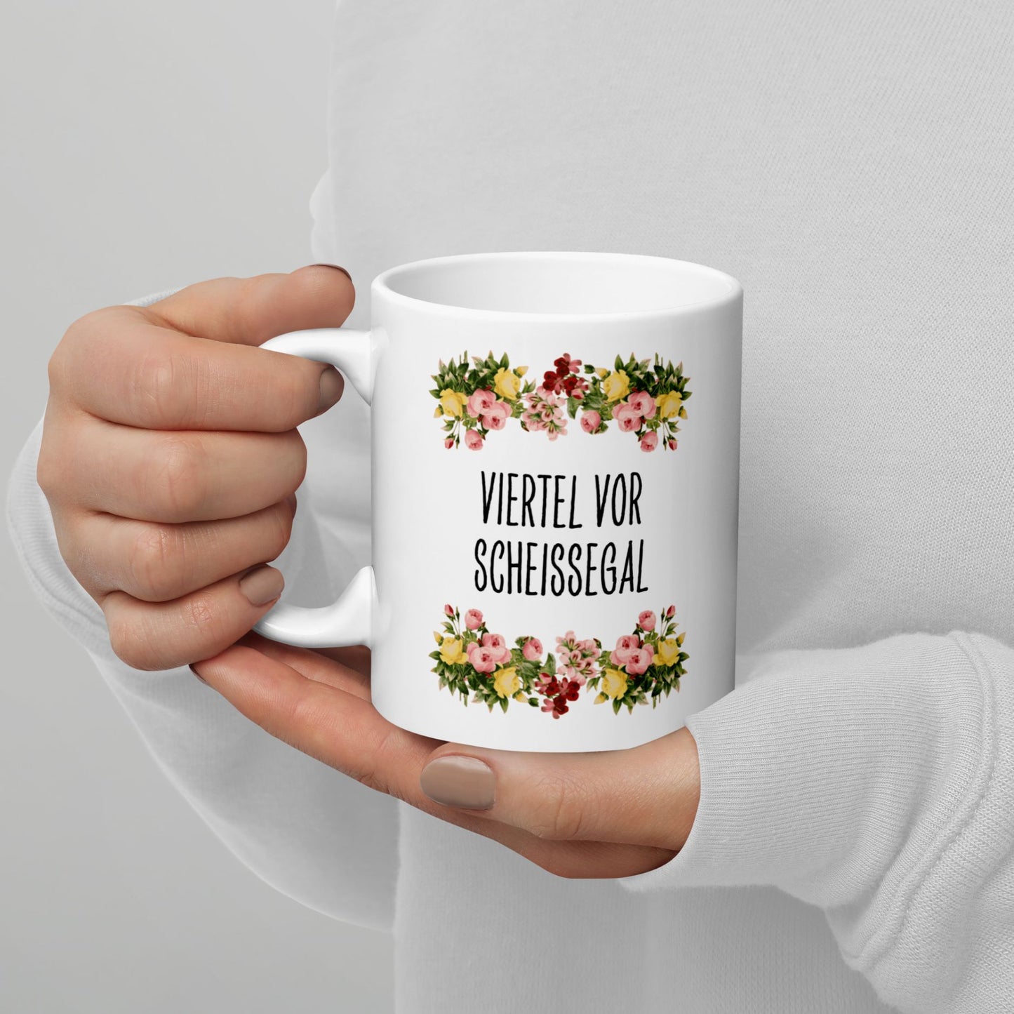 Tasse Büroausraster "Viertel Vor Scheissegal"