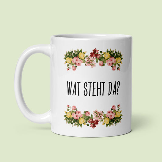 Tasse Büroausraster "Wat Steht Da?"