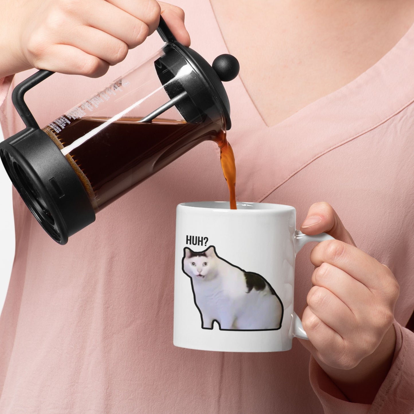 Tasse "Huh? Cat Meme"