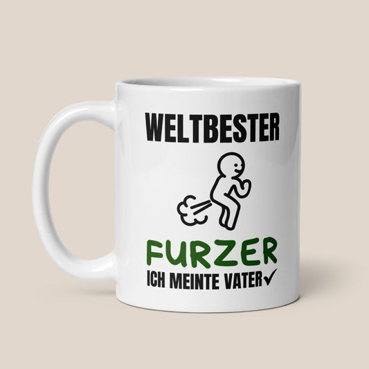 Tasse "Weltbester Furzer / Vater" Vatertag