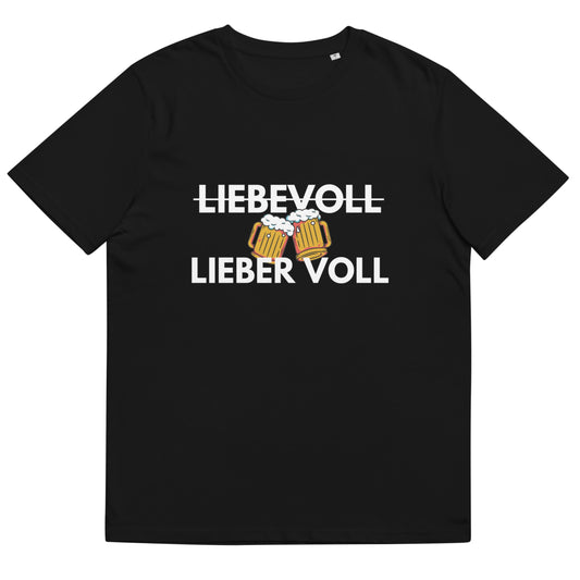 Partyshirt "Liebevoll - Lieber Voll" | Unisex T-Shirt