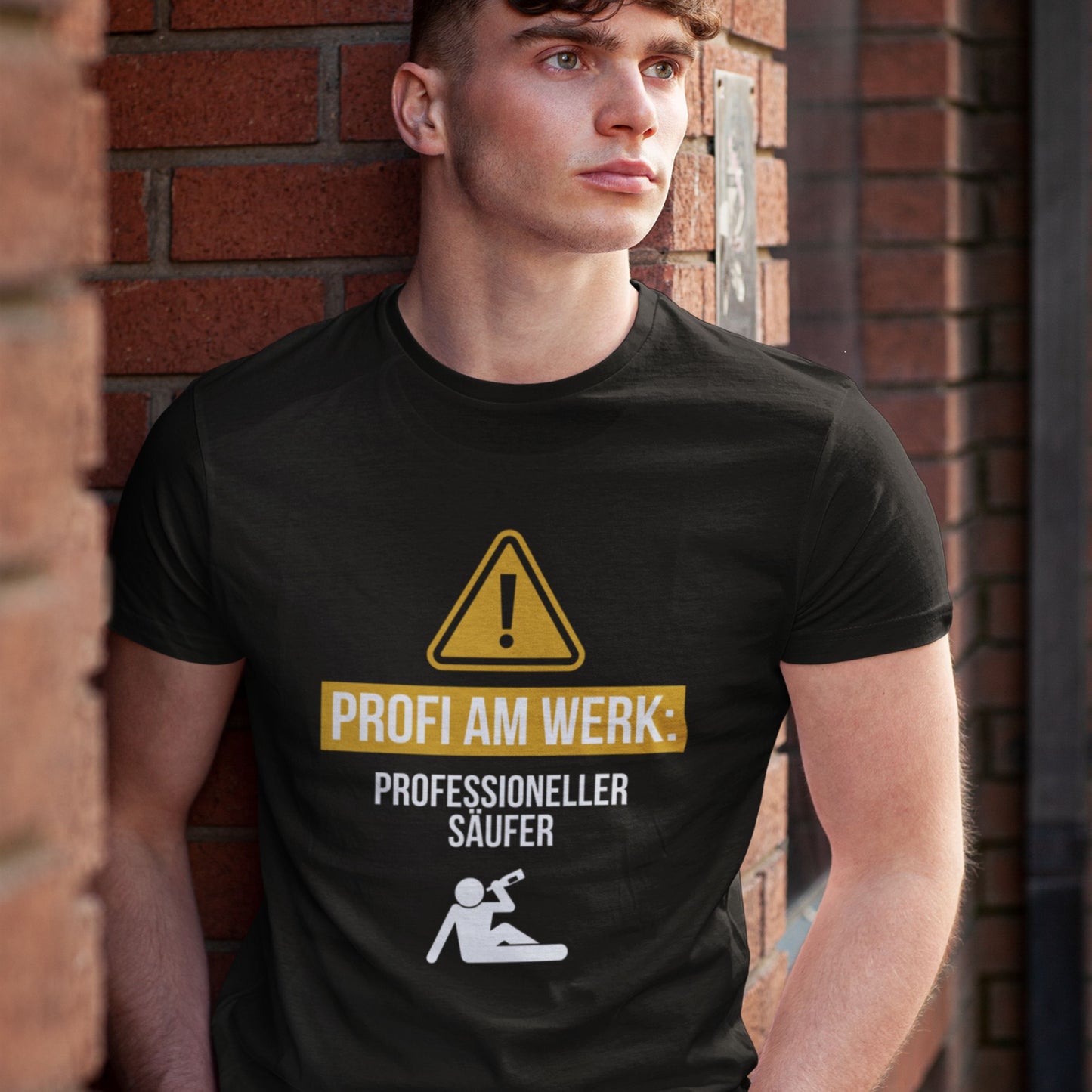 Partyshirt "Saufprofi Am Werk" | Unisex T-Shirt